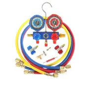 PB Motor Tech 3 Way AC Manifold Gauge Set for R134A, R410A, R22, R404A Refrig...