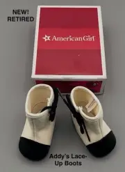 2245. NEW! AMERICAN GIRL Doll Addy’s Lace-Up Boots-Released 1994/Retired 2014