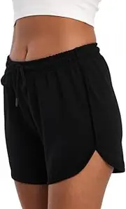 [COMEOR] Women's Shorts, Summer Jogging Bottoms, Sports Trousers, Short Cotton, Training Trousers, Short Running Trousers, Short Summer Trousers, Short Yoga Sports Leisure