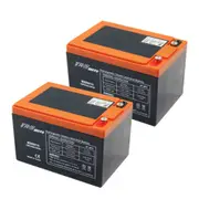 TDR 2pcs 6DZM15 12V 15Ah AGM Deep Cycle Battery for Electric Mobility Scooter Wheelchair Buggy