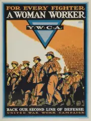 1918 Women Workers for World War One NEW Metal Sign: YWCA War Work Campaign