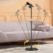 Floor Hair Dryer Stand 37" to 54" Mic Stand for Performance Bathroom Studio
