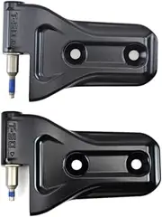 PT Auto Warehouse DH-CH6314S5-LH - Door Hinge, Smooth Black - On Door Side, 1 Left (Driver Side) Lower + 1 Left (Driver Side) Upper, (Replaces #: 68297681AF, 68302125AF)