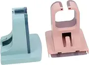 Hair Dryer Rack Set Pcs No Drilling Wall Mount Abs Modern Design Bathroom Decor