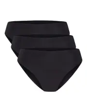 [Modibodi] Seamfree Period Hi-Leg Cheeky 3 Pack Moderate-Heavy Black