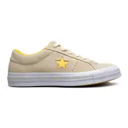 CONVERSE Unisex One Star Low Lace Up Shoes - Vanilla - Solar Power - White