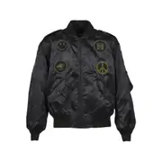 [Needles] Needles Patch-detail Bomber Jacket M BLACK
