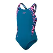 Speedo Girls Hyperboom Printed Splice Muscleback