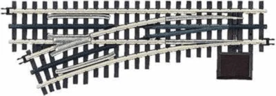 MTH O Scale Trax 3-Rail Nickel Silver Track O-31 Left Hand Switch 451003