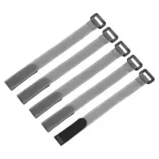 5 Pcs Battery Tie Down Straps, 0.8" x 10" Grey Nylon Hold Down Hook Loop Strap