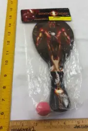 2008 Iron Man paddle ball MIP sealed Marvel movie