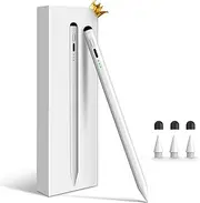 Pencil for Apple iPad 11th/10th/9th, 13 mins Fast Charge Stylus Pen for iPad, Palm Rejection, Tilt Sensitivity, Compatible with iPad A16/10/9/8/7/6, Pro M4/13/12.9"/11", Air M3/M2/5/4/3, Mini 7/6/5