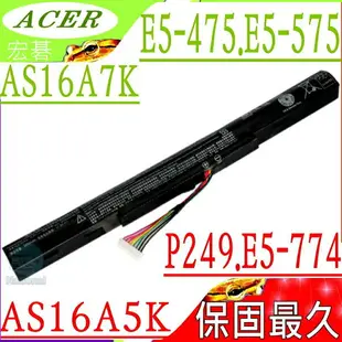 ACER AS16A5K 電池(保固更長)-宏碁 E5-774,F5-573,E5-774G-518Y,E5-475G,F5-573G,F5-573T,TMP249,K50-20,N1602