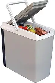 [Koolatron] 17 L Portable Cool Box - 12 V Electric Fridge for Car, Camping, Travel, Insulated Hard Sided Refrigerator for Vehicle, Boat, Truck, Warming & Cooling, 220 V Compatible.