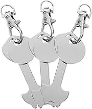 HOMSFOU 3Pcs Shopping Trolley Token Keyring Keychain for Shopping Carts Removable Trolley Tokens Elegant and Compact Accessory for Everyday Use