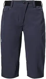 [Schöffel] Women's Capri Pants Style Keitele WMS, Quick-Drying Cycling Shorts with 4-Way Stretch, Three-Quarter Trousers with Wheel Specific Fit and Elastic Waistband