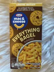 1 Box Kraft Everything Bagel Flavored Mac & Cheese Macaroni Dinner 7.25oz Box