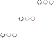 [DEARMAMY] Nose Ring False Nose Ring No Piercing Nose Cuff Nose Ring Cuff Fake Septum Nose Hoop Nose Rings Nose Jewelry Women Nose Ring Faux Nose No Piercing Nose Ring Alloy