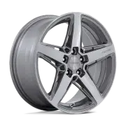 18x8 Niche M270 Teramo Anthracite Brushed Face Tint Clear Wheel 5x112 (30mm) (for: Audi)