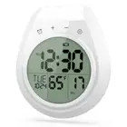 Shower Timer Clock Waterproof Digital Bathroom Kitchen Wall Clock Hanging Hole