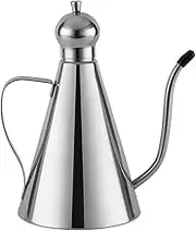 Olive Oil Dispenser, Stainless Steel Olive Oil Bottle, Leakproof Oil Pot, Oil Drizzler, Oil Dispenser Kitchen Storage Container(500ml)