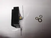 QUARTEX #10051 Push-on Mvmt.with Bushing for 1/8" dial max.,1/2" ttl.Shaft