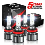 For Cadillac CTS CT-S 2008-14 Combo 6500K LED Headlight Bulbs High Low Beam (for: Volkswagen)