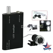 Dental LED Headlight Lamp for Surgical Medical Use loupe Magnifier Black
