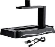 VR Controller Charging Station, Store a Console with VR, VR Glasses and 2 Pieces for PS4 Motion Grips, Charge 2 Pieces for PS4 Motion Grips Simultaneously