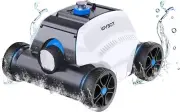WYBOT Sophisticated Robotic Pool Vacuum Cleaner, Dual Strong Suction Port, 130mi