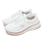 Skechers Go Run Elevate 2.0-Banyan Slip-Ins White Pink Women Running 129006-WPK