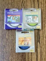 New Hoya Camera Filters Set of 3 52mm Diffuser Multi coated 80a Yellow Green Xo