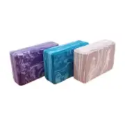 Yoga Stretching Blocks Foam marble. pink blue purple
