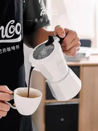 在飛比找Yahoo奇摩拍賣-7-11運費0元優惠優惠-咖啡器具 Bincoo雙閥摩卡壺煮咖啡套裝手沖咖啡壺濾紙接粉