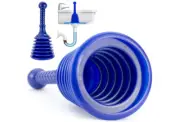 Sink Drain Plunger Bathroom Kitchen Plumber Assist Shower Clean Clogged Pipes