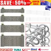 H-Shaped Gabion Baskets Planter Steel Outdoor Cages Stone Wire Mesh Garden Decor