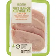 Macro Free Range Chicken Breast Schnitzel 500g