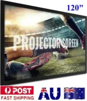 120" 16:9 3D 4K Home Theater Projector Screen Fixed Aluminum Frame