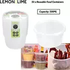 50 x Round Food Containers with Lid 500ML Takeaway Reusable Meal Prep Soup Box