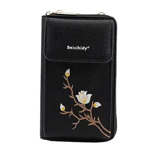 手機包女新款中國風刺繡手機袋高級感小巧輕便小包手機包錢包一體