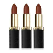 3 x L'Oreal Paris Color Riche Matte Lipstick - 636 Mahogany Studs
