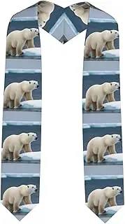 [VPPUR] Polar Bear Print Unisex Adult Graduation Stole Class Of 2024 Shawl Stole Class Celebrations Events