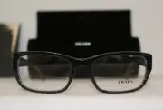 Brand New Authentic Prada 18O 52-18-130 Spotted Blue JAX-1O1 With Original Case!