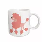 3dRose Cute Pink Poodle Mug