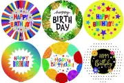 Harnel Brand Assorted 18" Birthday Mylar Balloons - Pack of 100