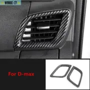 Fit For Isuzu D-Max Dmax 2021 2022 Carbon Fiber Side Air Outlet Vent Cover Trim