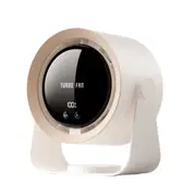 Quiet Digital Display Portable Table Fan Air Circulator Desk Fan -Khaki