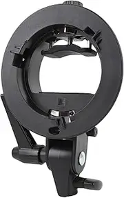Dpofirs S Type Speedlite Bracket Bowens Mount, for Godox AD100Pro AD200Pro V860III V1, Adjustable Speedlight Handle Precise Tilt Control for Speedlite Flash Snoot Softbox Beauty Dish
