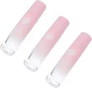 HAWILLOSCH 3 Pack Pink Gradient Essential Oil Roller Bottles Reusable Perfume Atomizer Compact for Travel