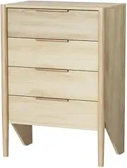 Artiss 4 Chest of Drawers Dresser Tallboy Table Storage Cabinet Bedroom Oak Inez
